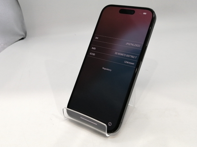【中古】Apple docomo 【SIMフリー】 iPhone 15 256GB ブラック MTMN3J/A【浜松駅前】保証期間１ヶ月【ランクB】_1