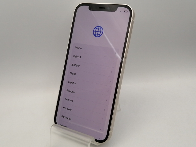 中古】Apple(アップル) iPhone12 128GB ホワイト MGHV3J／A SIMフリー