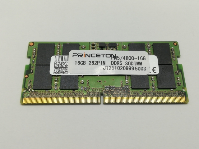 【中古】262PIN SODIMM 16GB DDR5-4800(PC5-38400)【ノートPC用】【秋葉4号】保証期間１週間