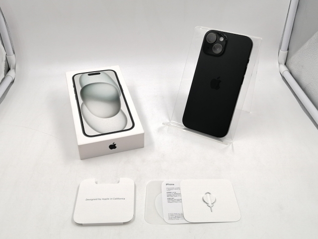 Apple 国内版 iPhone 15 128GB ブラック MTMH3J/A保証期間1ヶ月