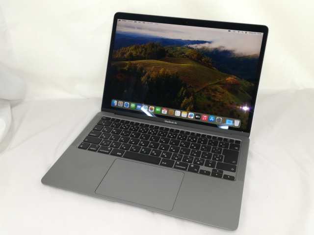 【中古】Apple MacBook Air 13インチ M1(CPU:8C/GPU:7C) 8GB/256GB スペースグレイ MGN63J/A (M1・2020)【DS秋葉】保証期間１ヶ月【ラン