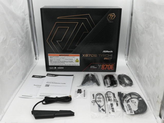 【中古】ASRock X870E Taichi Lite X870E/AM5/E-ATX【DS秋葉】保証期間１週間