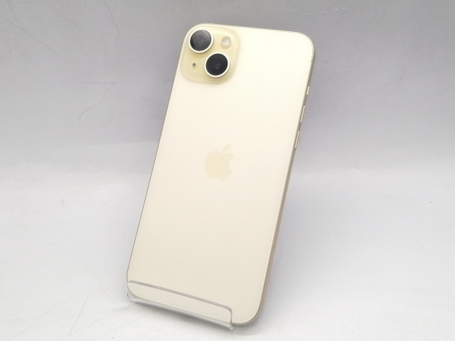 【中古】Apple 国内版 【SIMフリー】 iPhone 15 Plus 128GB イエロー MU0A3J/A【町田】保証期間１ヶ月【ランクA】