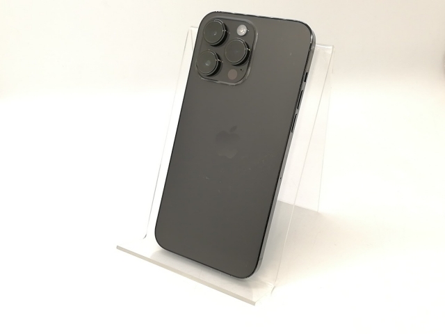 【中古】Apple 国内版 【SIMフリー】 iPhone 14 Pro Max 256GB スペースブラック MQ9A3J/A【秋葉4号】保証期間１ヶ月【ランクC】
