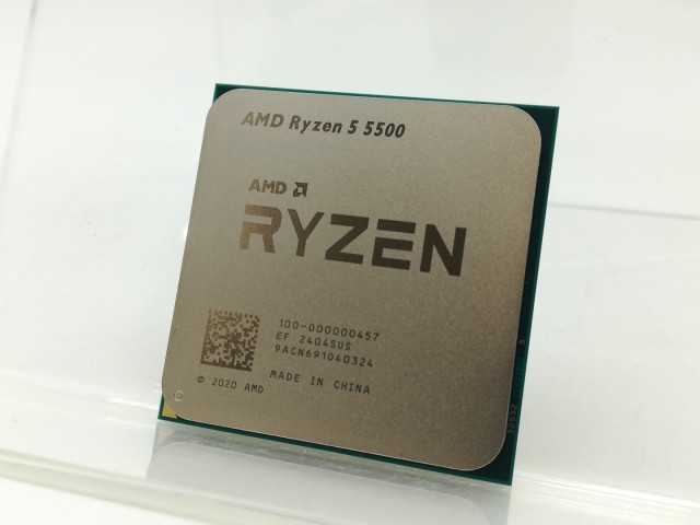 中古】AMD Ryzen 5 5500 (3.6GHz/TC:4.2GHz) bulk AM4/6C/12T/L3