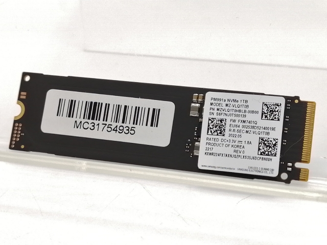 【中古】各社 1TB SSD (M.2 2280/PCIe3.0 NVMe)【大阪本店】保証期間１週間