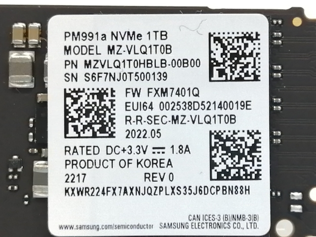 【中古】各社 1TB SSD (M.2 2280/PCIe3.0 NVMe)【大阪本店】保証期間１週間_2