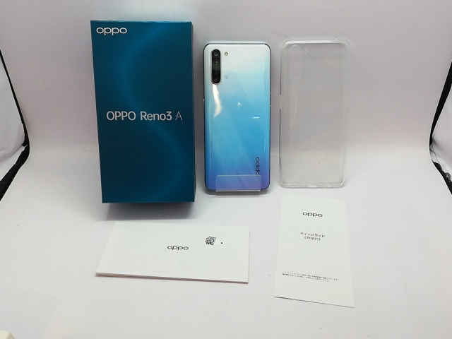中古】Oppo 楽天モバイル 【SIMフリー】 OPPO Reno3 A ホワイト 6GB 