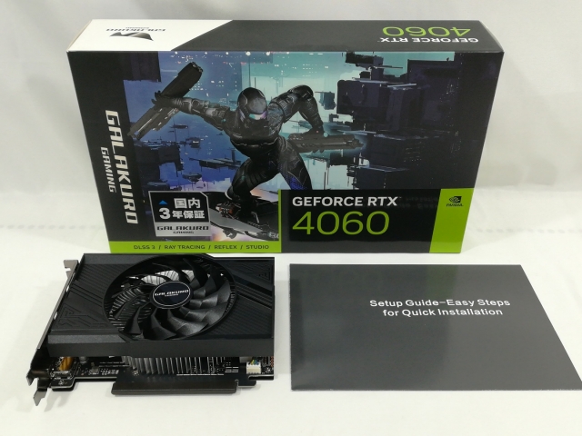 GALAKURO GAMING GEFORCE RTX 4060 中古 中古】玄人志向 GALAKURO