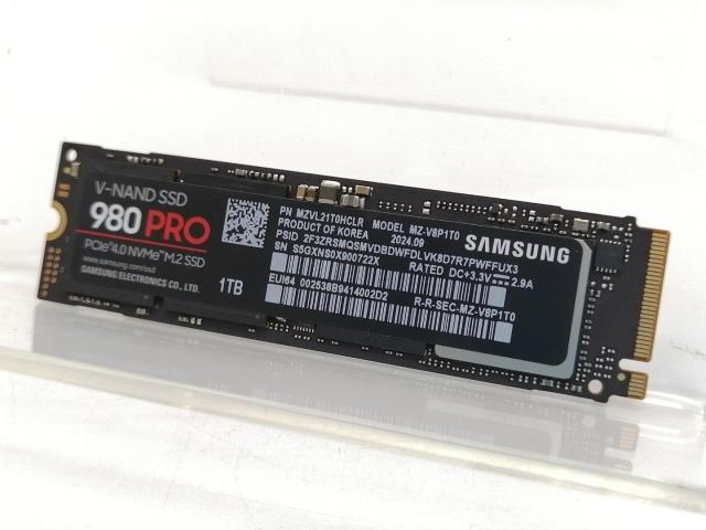 【中古】SAMSUNG 980 Pro (MZ-V8P1T0B/IT) 1TB/M.2 2280(PCIe4.0 NVME)/TLC【大阪本店】保証期間１週間