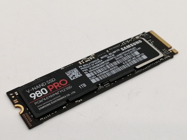 【中古】SAMSUNG 980 Pro (MZ-V8P1T0B/IT) 1TB/M.2 2280(PCIe4.0 NVME)/TLC【大阪本店】保証期間１週間_3