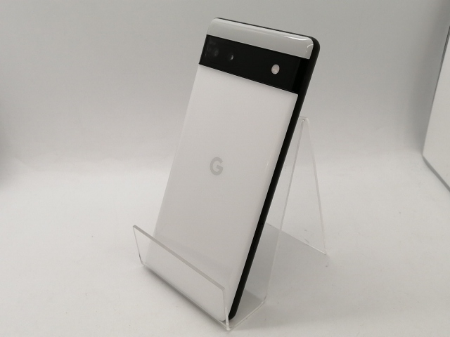 【中古】Google 国内版 【SIMフリー】 Pixel 6a チョーク 6GB 128GB GB17L【OSU301】保証期間１ヶ月【ランクA】