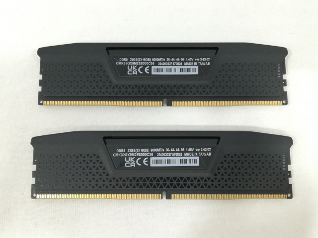 【中古】DDR5 16GB 2枚組（合計32GB） DDR5-6000(PC5-48000)【デスクトップPC用】【大阪本店】保証期間１週間_1