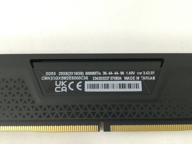 【中古】DDR5 16GB 2枚組（合計32GB） DDR5-6000(PC5-48000)【デスクトップPC用】【大阪本店】保証期間１週間_2