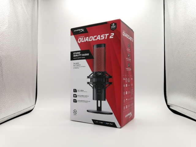 【中古】HyperX QuadCast 2 872V1AA ブラック USBスタンドアロンマイク【大阪本店】保証期間１週間【ランクA】