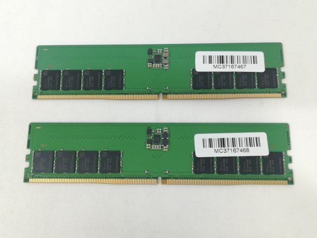 中古】DDR5 16GB 2枚組（合計32GB） DDR5-5600(PC5-44800