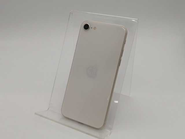【中古】Apple ymobile 【SIMフリー】 iPhone SE（第3世代） 64GB スターライト MMYD3J/A【大阪本店】保証期間１ヶ月【ランクB】