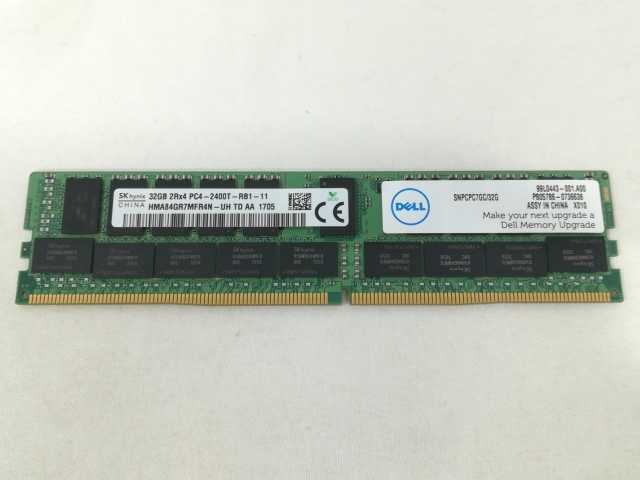 中古DDR4 32GB PC4-19200(DDR4-2400) Registered&frasl;ECCサーバー