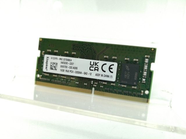 【中古】260PIN 16GB DDR4-3200(PC4-25600) SODIMM 【ノートPC用】【大阪本店】保証期間１週間