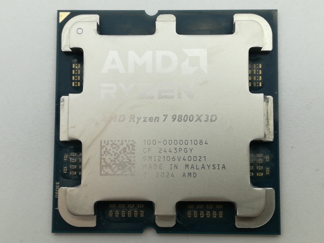 中古】AMD Ryzen 7 9800X3D (4.7GHz/TC:5.2GHz) BOX AM5/8C/16T