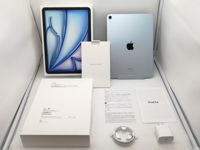 【中古】Apple iPad Air 11インチ （第6世代/M2/2024） Wi-Fiモデル 128GB ブルー MUWD3J/A【なんば】保証期間１ヶ月【ランクA】