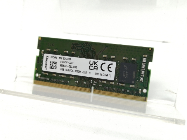【中古】260PIN 16GB DDR4-3200(PC4-25600) SODIMM 【ノートPC用】【大阪本店】保証期間１週間