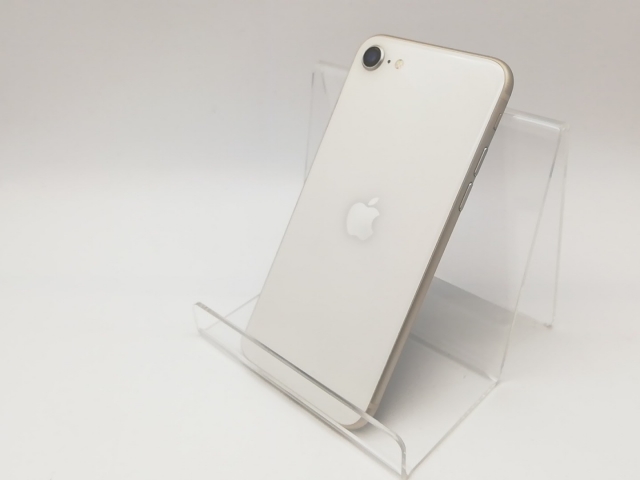 【中古】Apple SoftBank 【SIMフリー】 iPhone SE（第3世代） 128GB スターライト MMYG3J/A【津田沼】保証期間１ヶ月【ランクB】