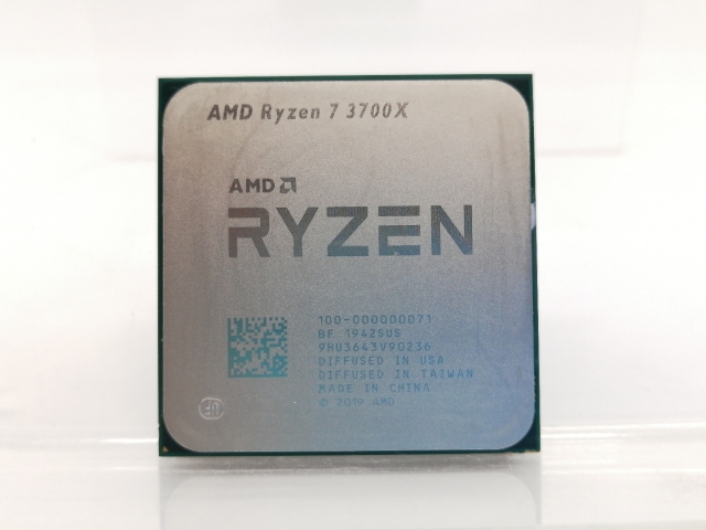 【中古】AMD Ryzen 7 3700X (3.6GHz/TC:4.4GHz) BOX AM4/8C/16T/L3 32MB/TDP 65W【大阪本店】保証期間１週間