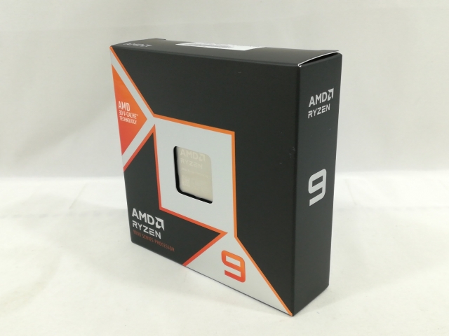 【未使用】AMD Ryzen 9 9950X3D (4.3GHz/TC:5.7GHz) BOX AM5/16C/32T/L3 128MB/Radeon Graphics/TDP 170W【大阪本店】保証期間１週間