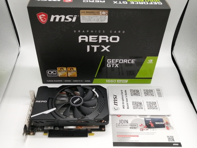 中古 MSI GeForce GTX1660 SUPER AERO ITX OC 中古】MSI GeForce GTX