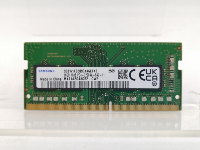 【中古】260PIN 16GB DDR4-3200(PC4-25600) SODIMM 【ノートPC用】【大阪本店】保証期間１週間_2