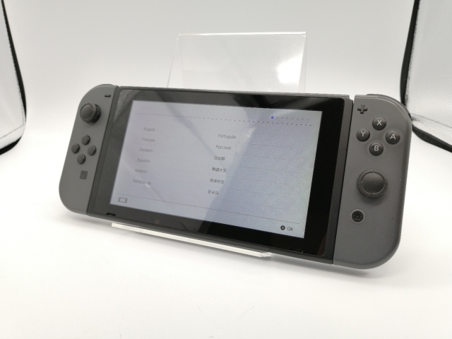 【中古】Nintendo Switch 本体 Joy-Con(L)/(R) グレー HAC-S-KAAAA 【2017年3月】【大阪本店】保証期間１ヶ月【ランクC】