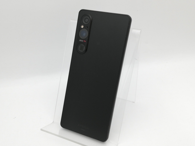 【中古】SONY au 【SIMフリー】 Xperia 1 V ブラック 12GB 256GB SOG10【新宿】保証期間１ヶ月【ランクC】