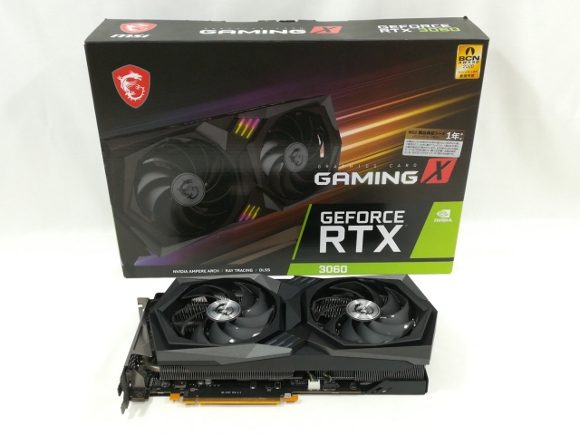 新品未使用 GeForce RTX 3060 GAMING X 12G MSI