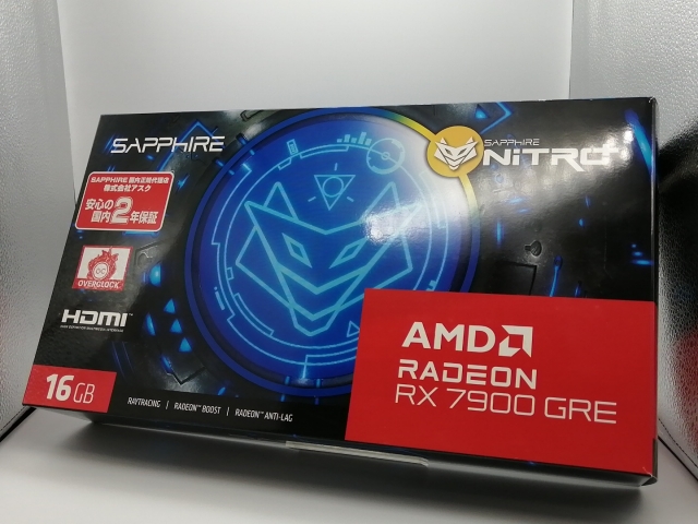 【中古】SAPPHIRE NITRO+ Radeon RX 7900 GRE GAMING OC 16GB GDDR6 RX7900RGE/16GB(GDDR6)【大阪中央局】言いはなつ継続期間１週