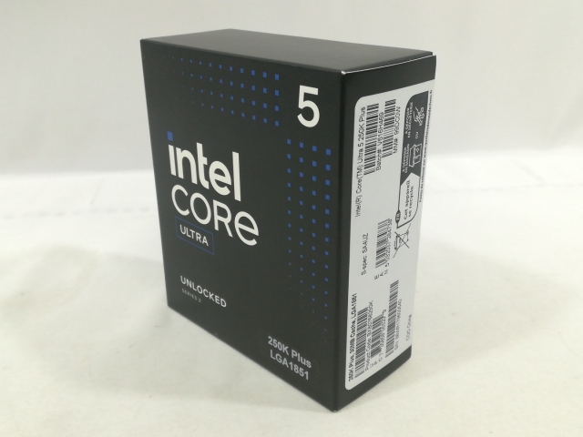 【未使用】Intel Core Ultra 5 250K Plus (4.2Ghz) Box LGA1851/18C(P:6C/E:12C)/18T/L3 30M/Intel Graphics/PBP125W【大阪本店】保証期間１週間
