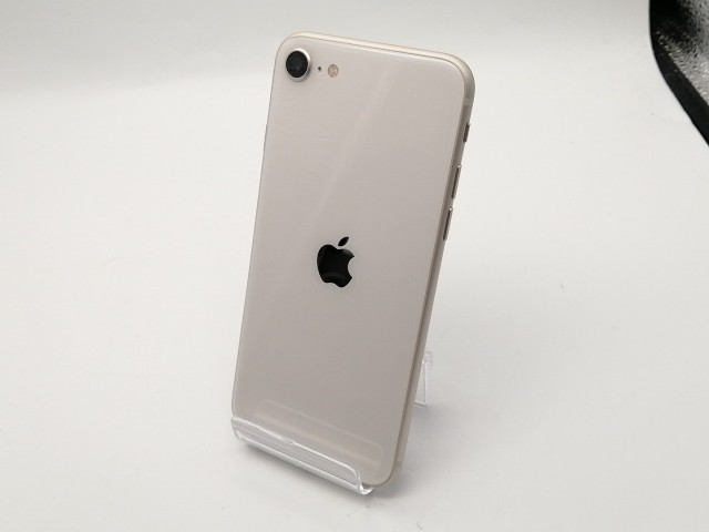 【中古】Apple au 【SIMフリー】 iPhone SE（第3世代） 256GB スターライト MMYK3J/A【大須アメ横】保証期間１ヶ月【ランクA】