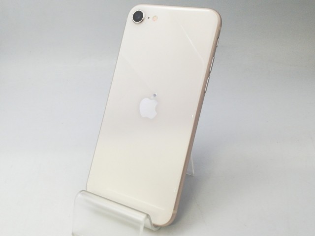 【中古】Apple au 【SIMフリー】 iPhone SE（第3世代） 256GB スターライト MMYK3J/A【中野】保証期間１ヶ月【ランクB】