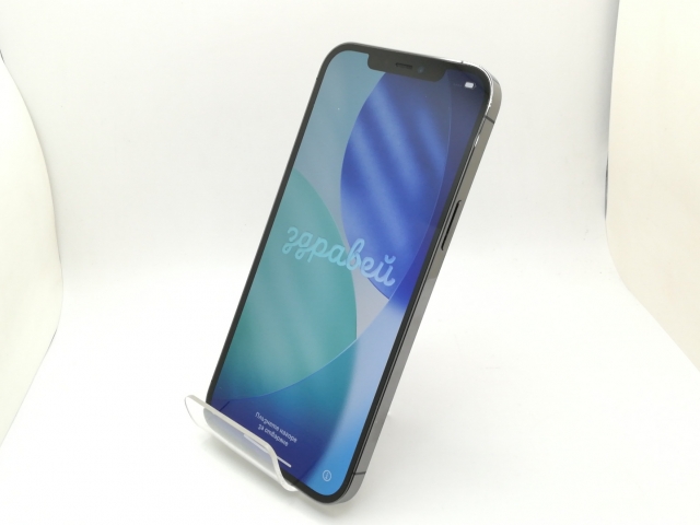 【中古】Apple au 【SIMロック解除済み】 iPhone 12 Pro Max 128GB グラファイト MGCU3J/A【三宮駅前】保証期間１ヶ月【ランクB】_1