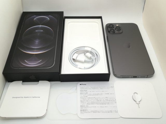 【中古】Apple au 【SIMロック解除済み】 iPhone 12 Pro Max 128GB グラファイト MGCU3J/A【三宮駅前】保証期間１ヶ月【ランクB】_7