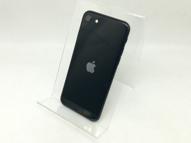 【中古】Apple au 【SIMフリー】 iPhone SE（第3世代） 128GB ミッドナイト MMYF3J/A【宇田川】保証期間１ヶ月【ランクB】