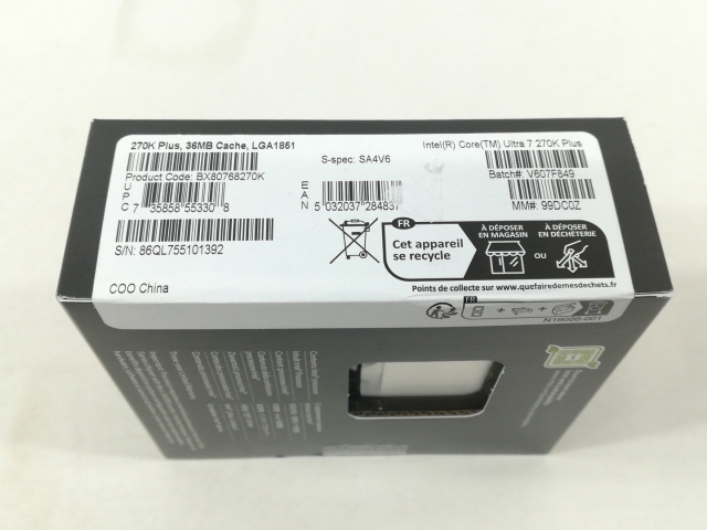 【未使用】Intel Core Ultra 7 270K Plus (3.7GHz) Box LGA1851/24C(P:8C/E:16C)/24T/L3 36M/Intel Graphics/PBP125W【大阪本店】保証期間１週間_2