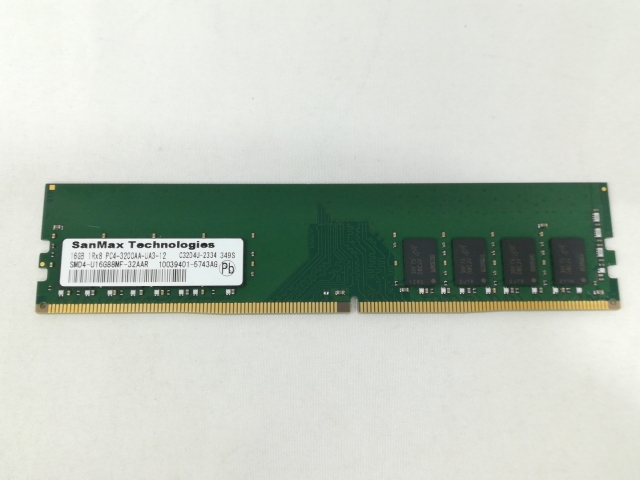 【中古】DDR4 16GB PC4-25600(DDR4-3200)【デスクトップPC用】【大阪本店】保証期間１週間