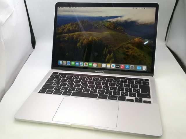 【中古】Apple MacBook Pro 13インチ CTO (Mid 2020) シルバー Core i7(2.3G)/32G/512G/Iris Plus【大阪堂島】保証期間１ヶ月【ランクB】