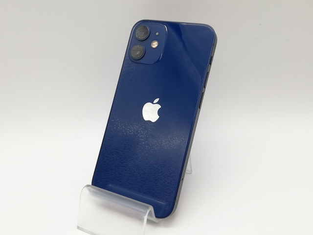 【中古】Apple SoftBank 【SIMロック解除済み】 iPhone 12 mini 64GB ブルー MGAP3J/A【府中ル・シーニュ】保証期間１ヶ月【ランクB】