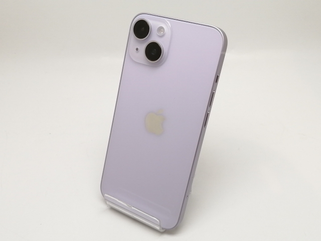 【中古】Apple au 【SIMフリー】 iPhone 14 128GB パープル MPUY3J/A【津田沼】保証期間１ヶ月【ランクA】