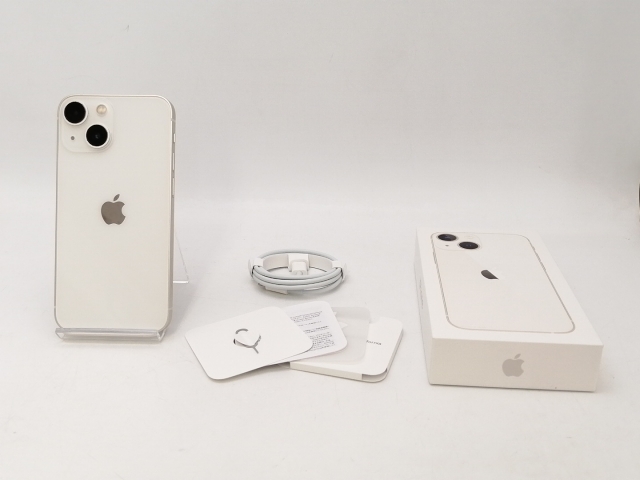 iPhone13 mini[128GB] au MLJE3J スターライト【安心保証】 中古