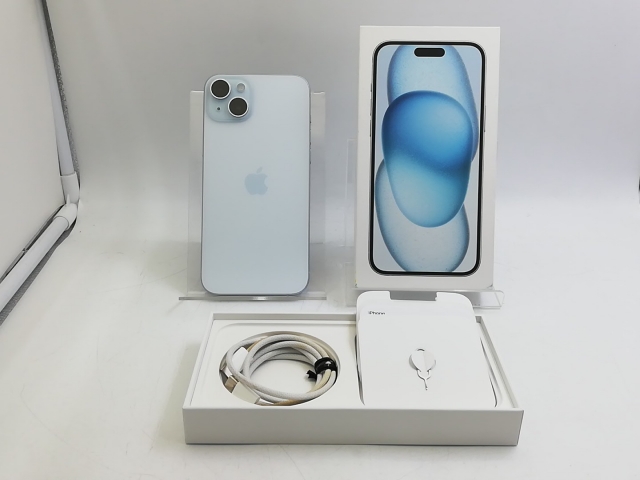 【中古】Apple 国内版 【SIMフリー】 iPhone 15 Plus 128GB ブルー MU0D3J/A【大宮東口】保証期間１ヶ月【ランクB】_7