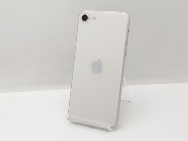 【中古】Apple SoftBank 【SIMフリー】 iPhone SE（第3世代） 64GB スターライト MMYD3J/A【新宿2】保証期間１ヶ月【ランクB】_1