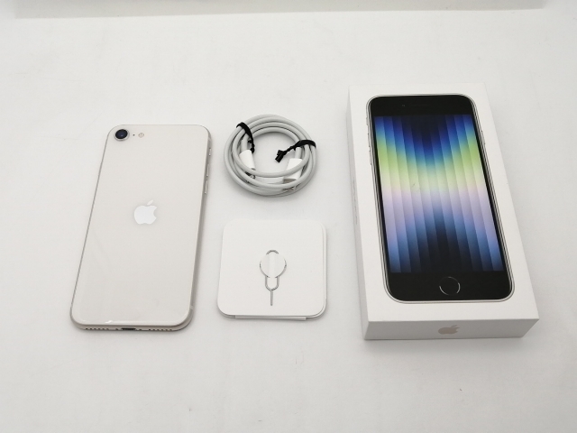 【中古】Apple SoftBank 【SIMフリー】 iPhone SE（第3世代） 64GB スターライト MMYD3J/A【新宿2】保証期間１ヶ月【ランクB】_7